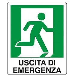 CARTELLO USCITA DI EMERGENZA