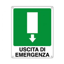 CARTELLO USCITA DI EMERGENZA