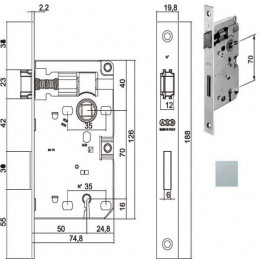 Serratura Patent Mm 8x70...